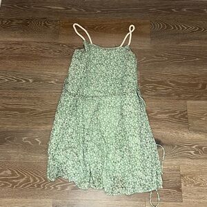 Pink Lily Mini Floral dress with tie waist